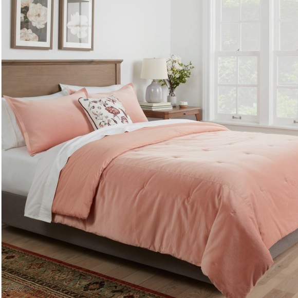 Threshold Bedding Threshold Nwt Cotton Velvet Comforter Set Light